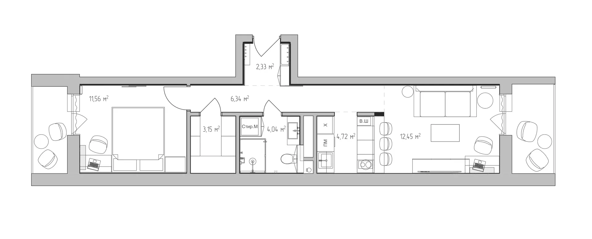 Floor plan · before / after — After